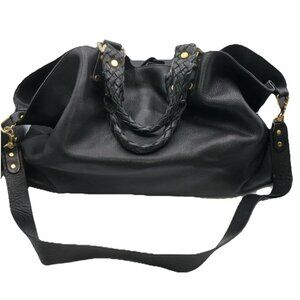 XXL Falor Firenze Travel Slouch Tote Crossbody Model Bag Woven Braid